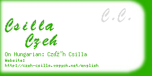 csilla czeh business card